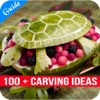 100 + Carving Ideas - Tips for Carving Flowers from Vegetables pumpkin carving stencils 