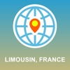 Limousin, France Map - Offline Map, POI, GPS, Directions southwest france map 