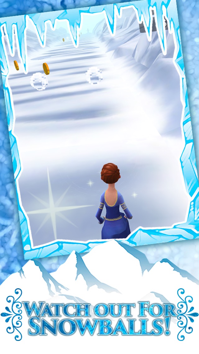 Screenshots of Frozen Princess Run 3D Infinite Runner Game For Girly Girls With New Fun Games FREE for iPhone