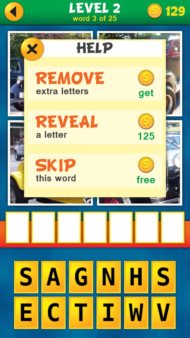 Screenshots of 4 Pics 1 Word Puzzle: What's That Word? for iPhone
