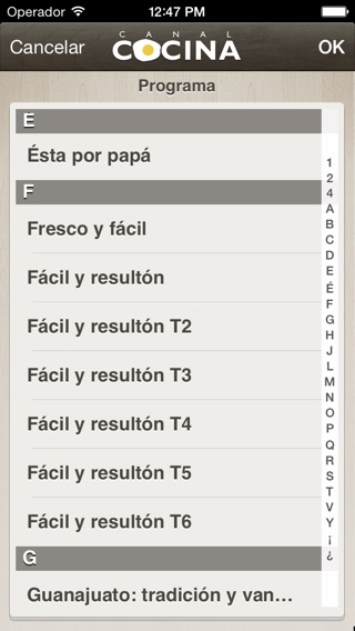 Captura de pantalla del iPhone 3