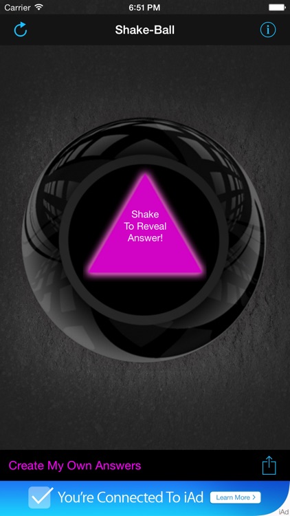 Shake Ball - The most shattering and sarcastic Magic Eight Ball out there!  by Swamp Digital LLC