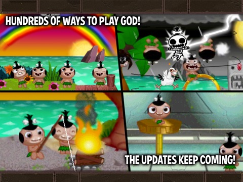 Screenshots of Pocket God for iPad