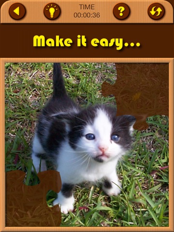 Screenshots of Cat Kitten Kitty Pet Baby Animal JIgsaw Puzzle Games for Girls who love educational memory learning puzzles for kids and toddlers for iPad
