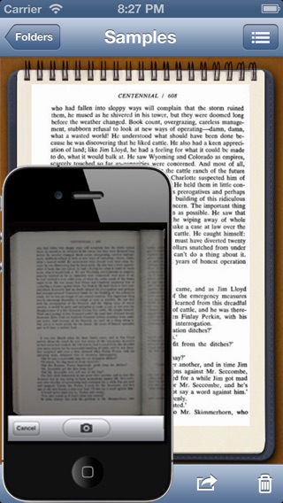 Captura de pantalla del iPhone 2