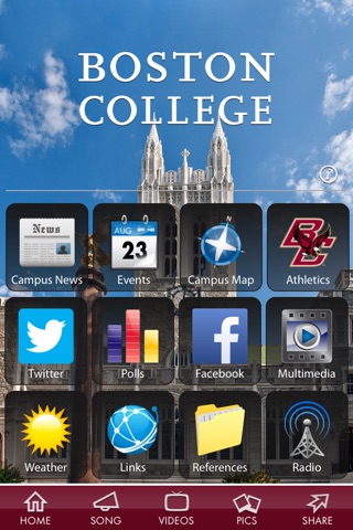 Boston College screenshot