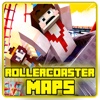Roller Coasters in MINECRAFT PE ( Pocket Edition ) - Download The Best Maps Now ( Free ) minecraft maps 