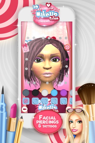 Скриншот из 3D Make.Up Salon Girls Game.s: Fashion Dress.up Stylist and Beauty Model Make.over