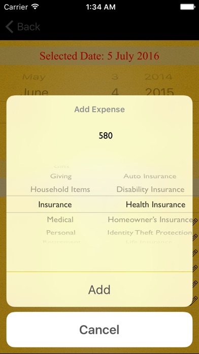 Monthly Expenses review screenshots