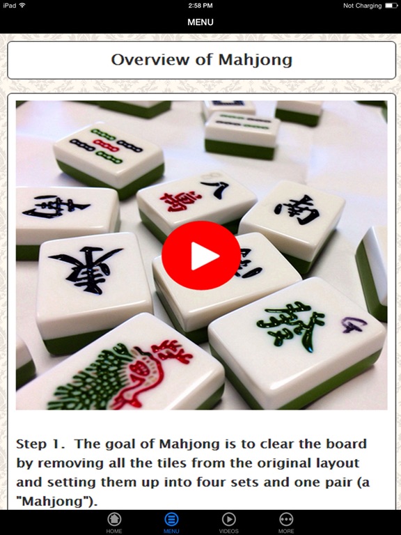 mahjong simple sequence hand