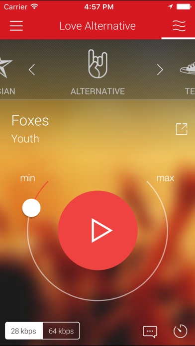 Screenshots of Love Radio for iPhone