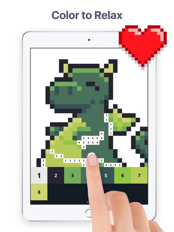 Screenshots of Pixel Art - Color by Number for iPad