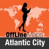 Atlantic City Offline Map and Travel Trip Guide atlantic provinces map 