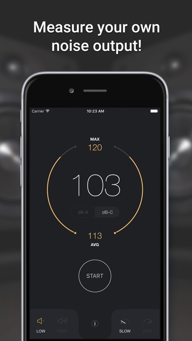 dB Decibel Meter - sound level measurement tool 앱스토어 스크린샷