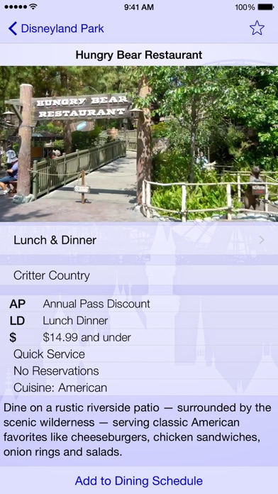 Dining for Disneyland screenshot1