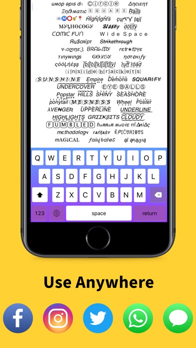 Screenshots of Font Changer - Color Keyboard Themes & Custom Fonts Keyboard for iPhone