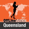 Queensland Offline Map and Travel Trip Guide map of queensland 