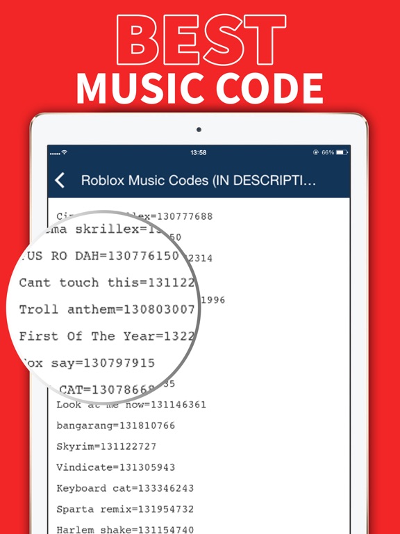 codes for songs on roblox