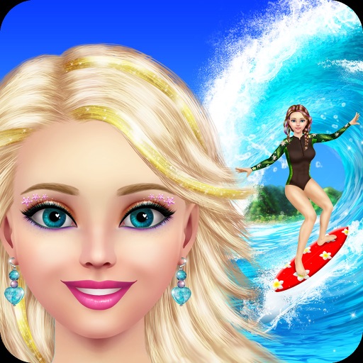 Surfer Girl Makeover: Makeup & Dress Up Kids Games iOS App