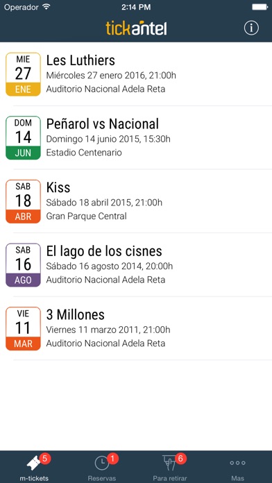 Captura de pantalla del iPhone 3