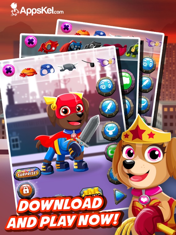 Screenshots of Super Hero Pet Patrol Creator – Go Dress Up Superhero Dogs Games Free for iPad