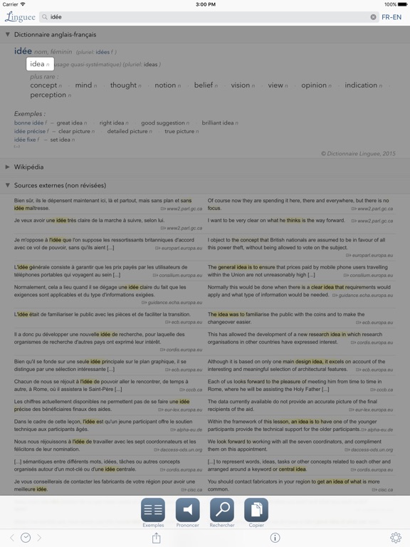 Capture d’écran iPad 3