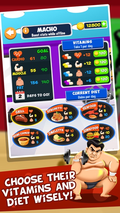 Screenshots of Gym Fit to Fat Race - real run jump-ing & wrestle boxing games for kids! for iPhone