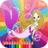Mermaid Princess magical girl coloring pages:free printable free printable calendars 