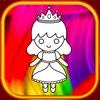 Gutenachtgeschichten Malbuch Prinzessin zeigen für Kind