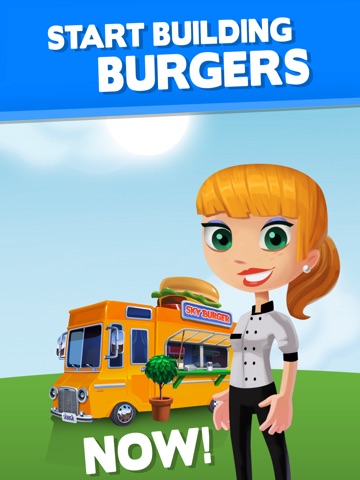 Screenshots of Sky Burger - Build & Match Food Free for iPad