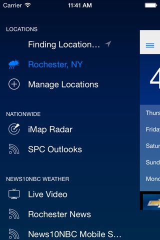 News10NBC Weather Rochester, NY screenshot