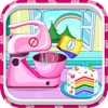 Cooking Rainbow Birthday Cake