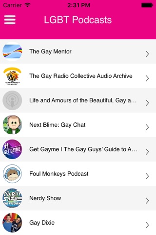 LGBT Podcasts. screenshot