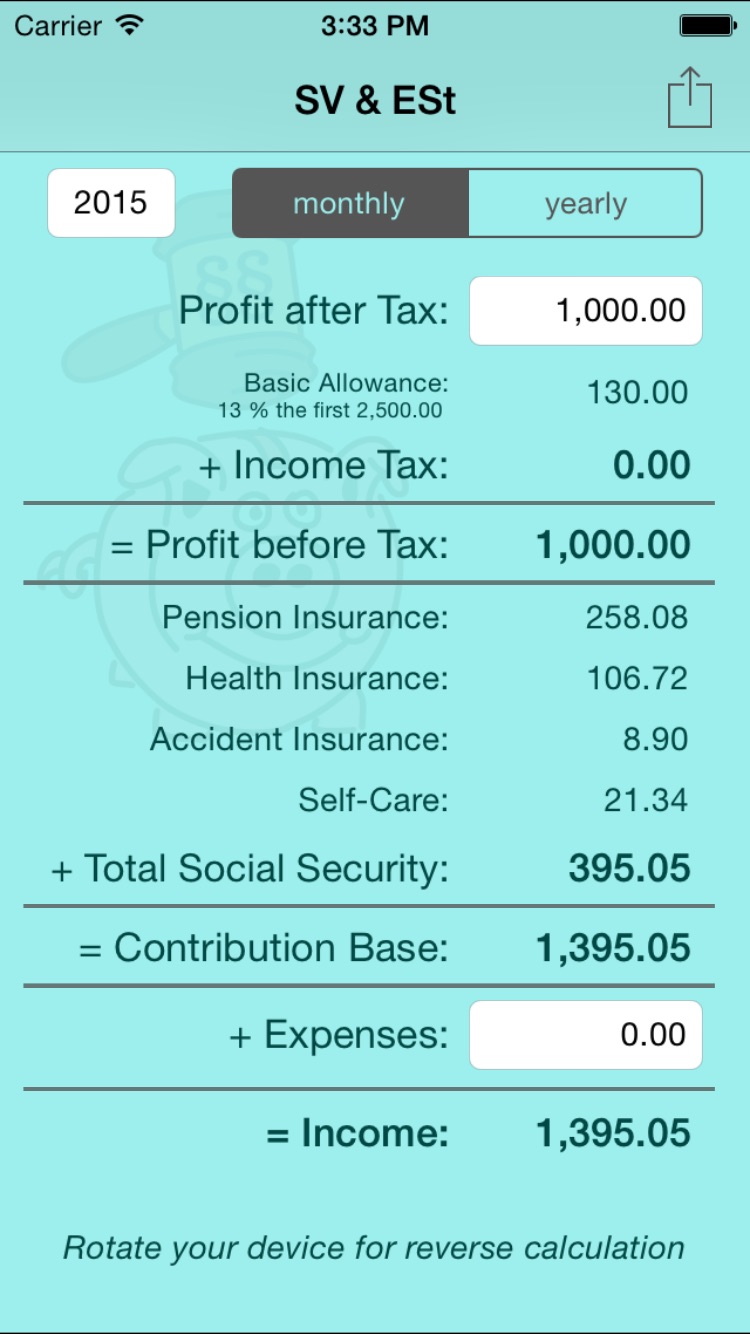 Printables Self Employed Income Calculation Worksheet sv est social security sva and income tax calculator for self