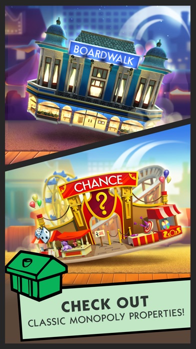 Screenshots of Boardwalk Bingo: A MONOPOLY Adventure for iPhone