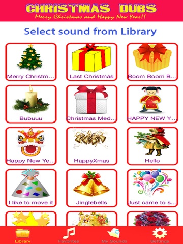 Screenshots of Christmas Dubs - Dub video maker with your favorite sound for Xmas and Happy New Year for iPad