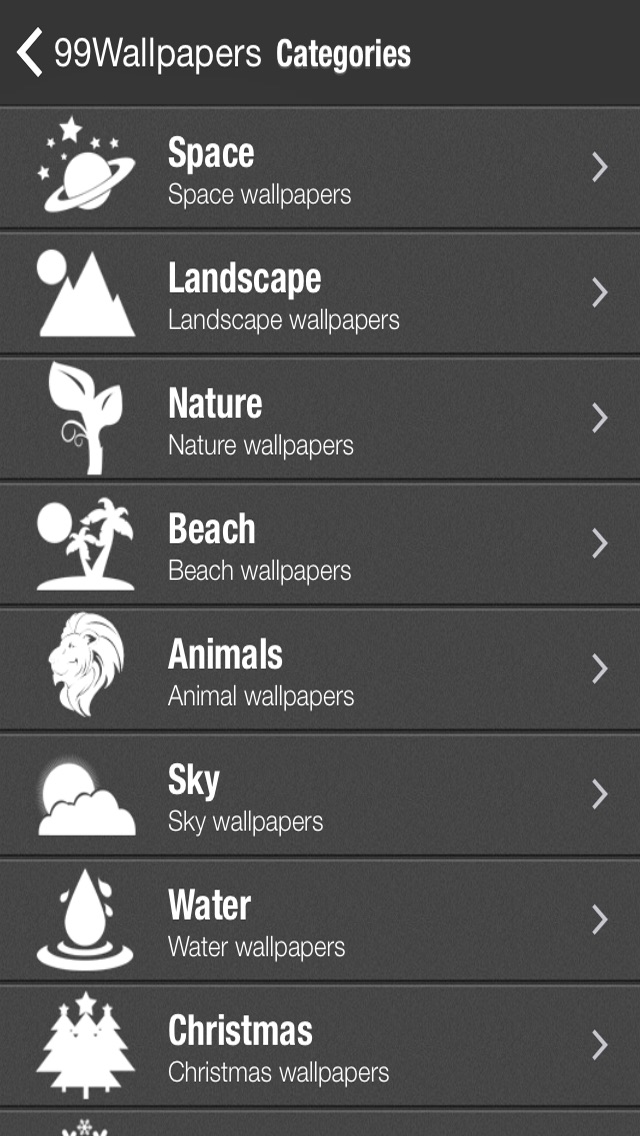 Screenshots of 99 Wallpaper.s - Beautiful Phone Backgrounds and Pictures of Outer Space for iPhone