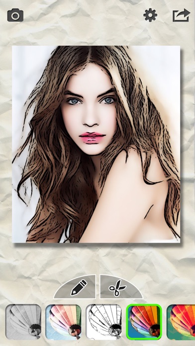 Screenshots of Pencil Sketch Pad - My Cartoon Effects Filter Booth & Portrait Photo Editor for iPhone