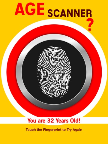 Screenshots of Age Fingerprint Scanner - How Old Are You? Detector Pro for iPad