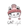 Chat Fashion Autocollants Stickers