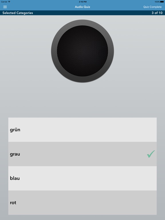 Screenshots of Learn German FREE - AccelaStudy® for iPad