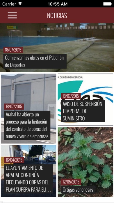 Captura de pantalla del iPhone 3