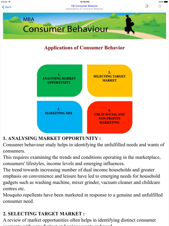 the application of consumer behavior in the application of consumer behavior in