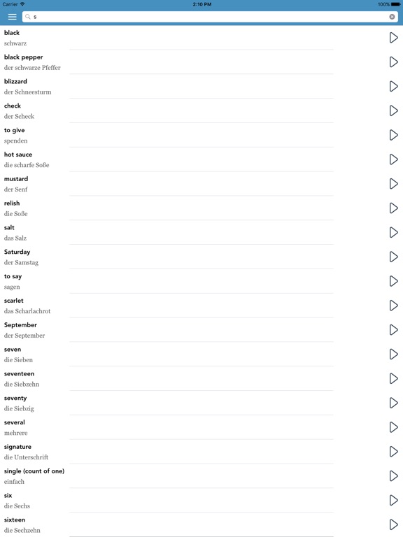 Screenshots of Learn German FREE - AccelaStudy® for iPad