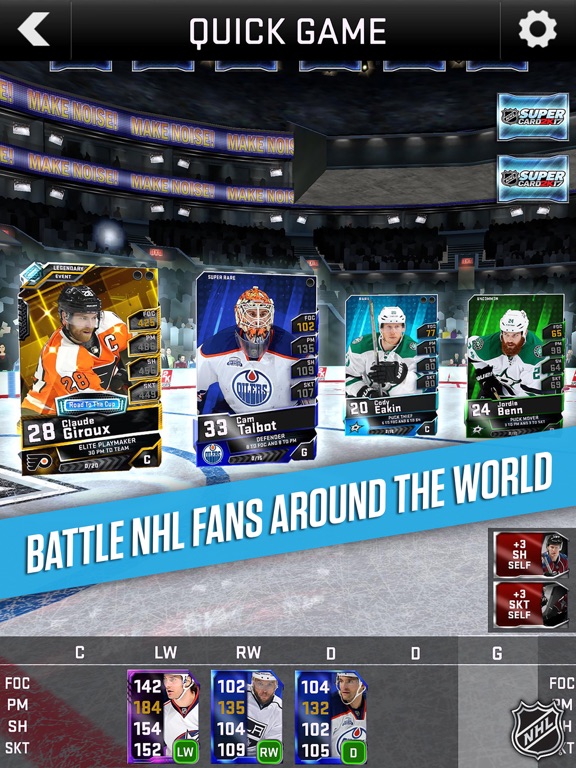 Screenshots of NHL SuperCard 2K17 for iPad