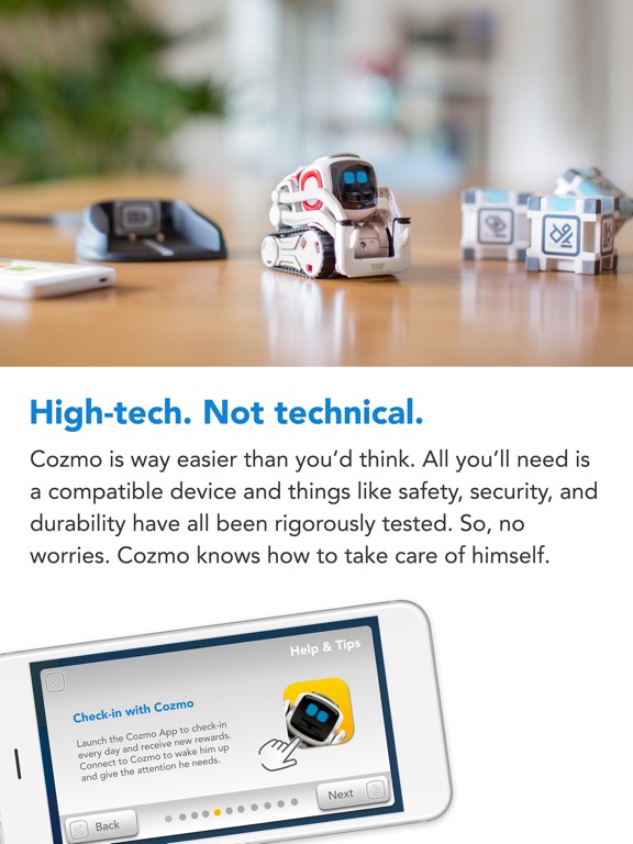 Screenshots of Cozmo ® for iPad