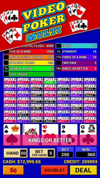 Video Poker Multi - C... screenshot1