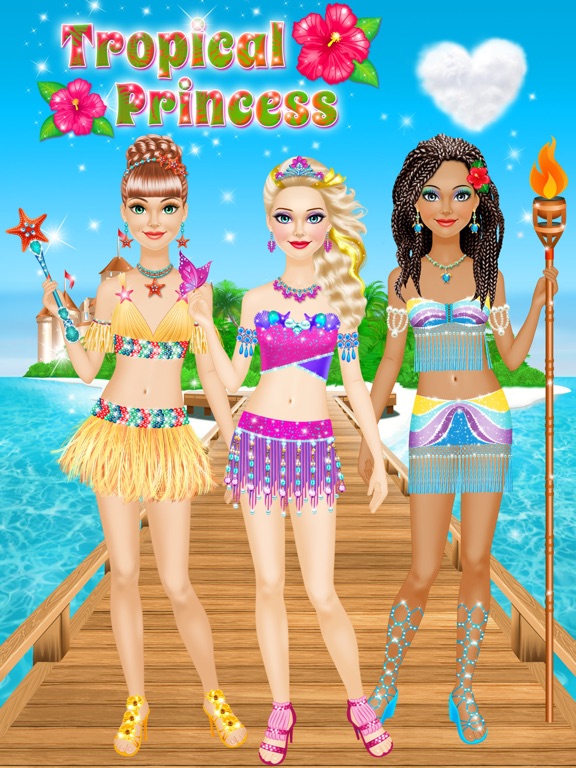 Tropical Princess - Makeup and Dressup Salon Game на iPad