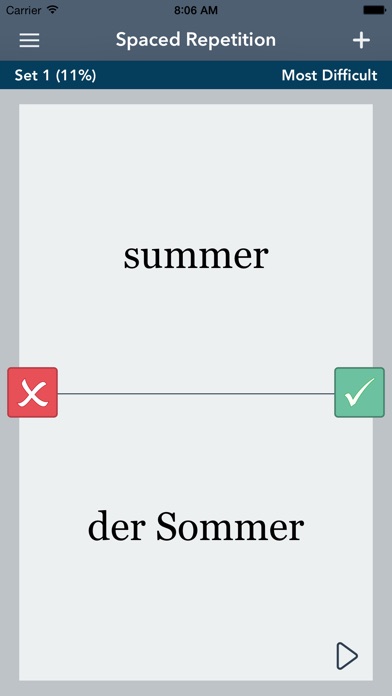 Screenshots of Learn German FREE - AccelaStudy® for iPhone