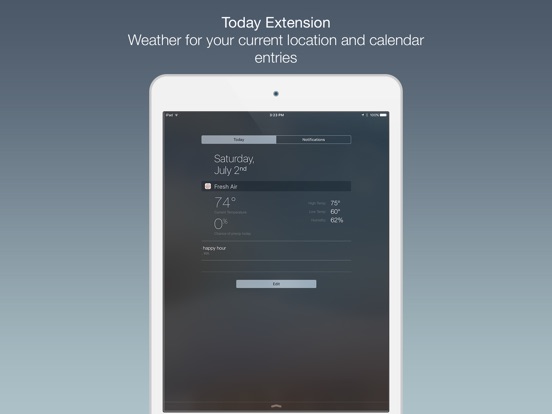 Снимок экрана iPad 5